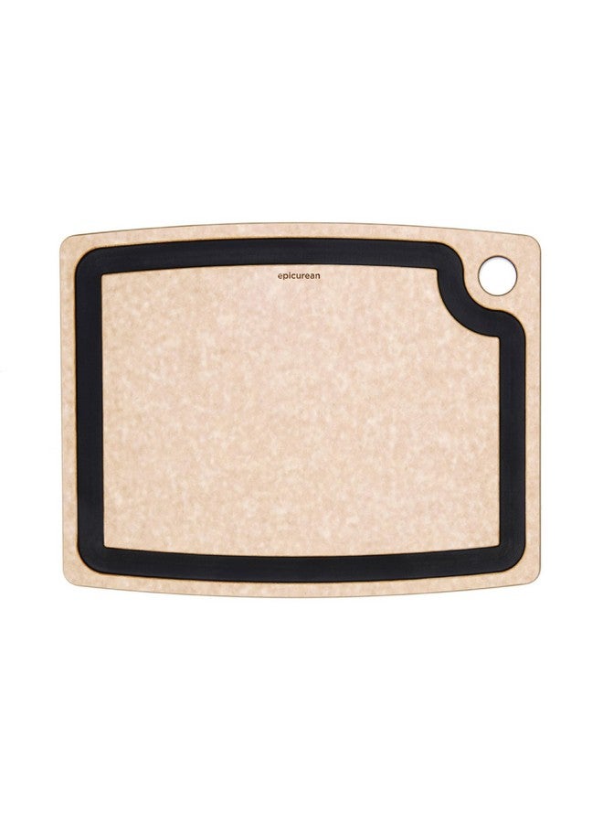 Epicurean Gourmet Series Cutting Board with Juice Groove, 14.5-Inch by 11.25-Inch, Natural/Slate - Image 1