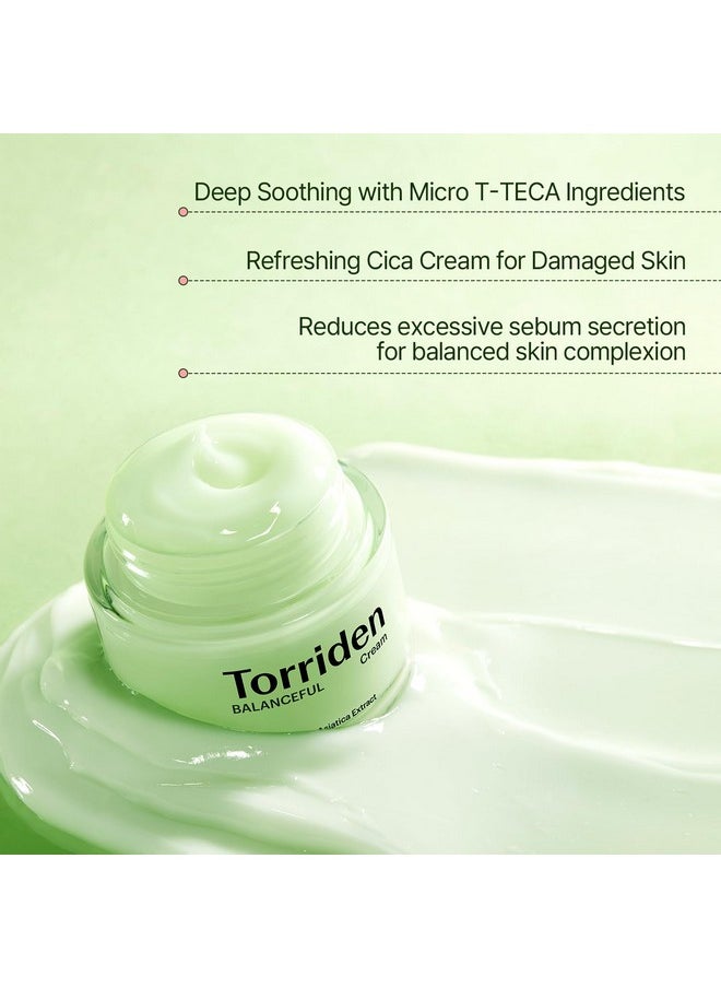 Torriden Torriden BALANCEFUL Cream 80ml (2.70 fl.oz.) | Soothing and Nourishing Moisturizer for Oily and Sensitive SKin | 5D CICA, Hydrolyzed Hyaluronic Acid, Panthenol  - Image 4