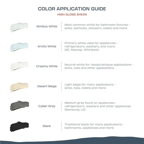 Oslo Home Porcelain + Appliance Touch Up Paint, Arctic White, 1oz, High-Gloss, w/Brush in Bottle, for Appliances - Image 4
