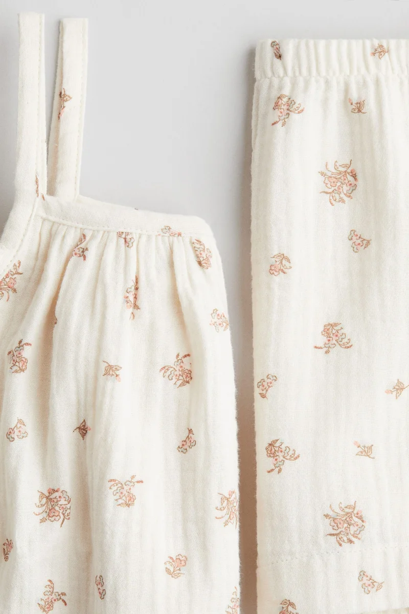 H&M 2-piece cotton muslin set