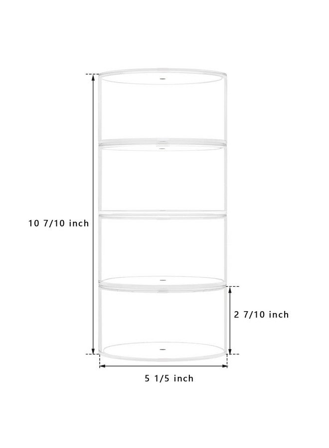 NIUBEE NIUBEE Belt Organizer, Acrylic 4 Layers Belt Case Storage Holder and Display for Accessories like Jewelry,Watch,Bracelets  - Image 2