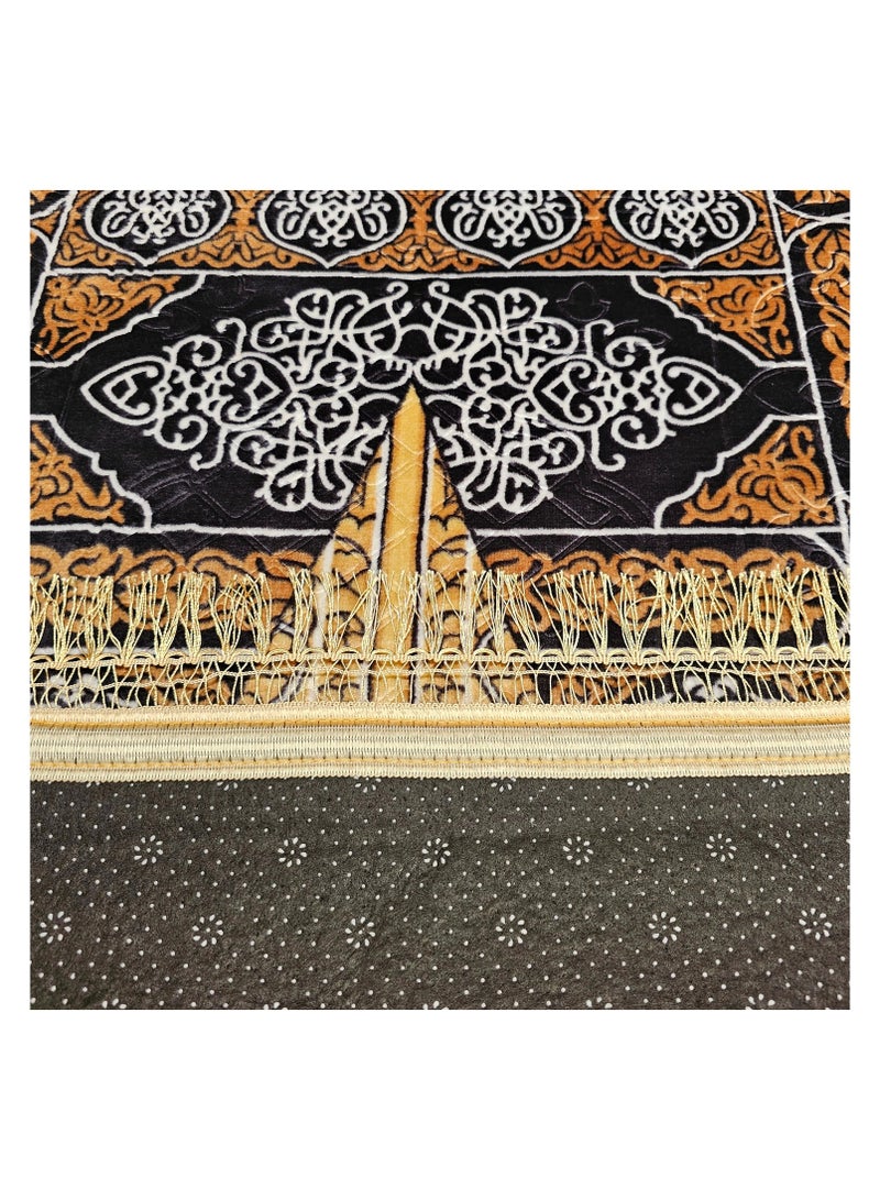 فابينني سجادة صلاة مخملية توب مانعة للانزلاق مطبوعة 80x120 سم  - Image 4