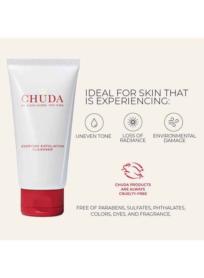 CHUDA Everyday Exfoliating Cleanser Natural Facial Cleanser & Makeup Remover Hydrating Face Wash For Women & Men Exfoliating Face Cleanser For Normal Dry Oily & Sensitive Skin 100Ml - Image 4