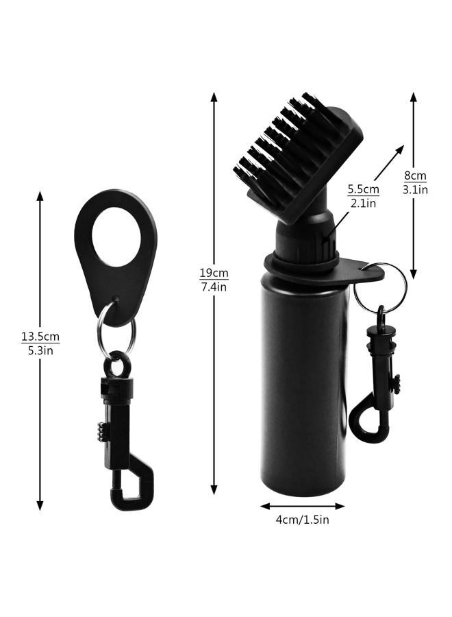 Zalaxt Pro Golf Club Brush Cleaner, Golf Water Brush with Retainer Clip and Squeeze Water Bottle with Squeeze Water Bottle Holds 4 Ounces of Water, Golf Club Cleaning Kit, Best Golf Gifts for Men - Image 4
