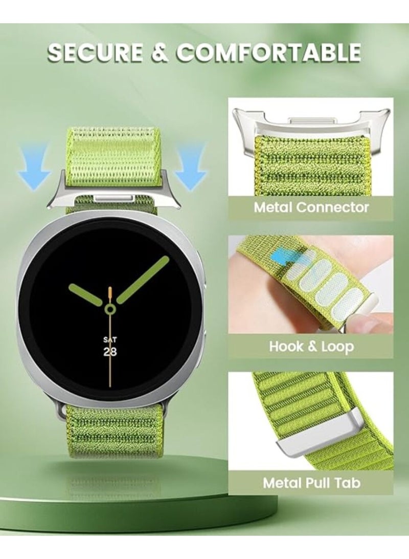 TEMPO Soft Nylon Band for Samsung Galaxy Watch 9/8 40mm 44mm/Classic 46mm | No Gap Sport Fabric Sport Loop Strap Adjustable Wristband, Breathable, Replaceable strap for Men & Women - Image 2