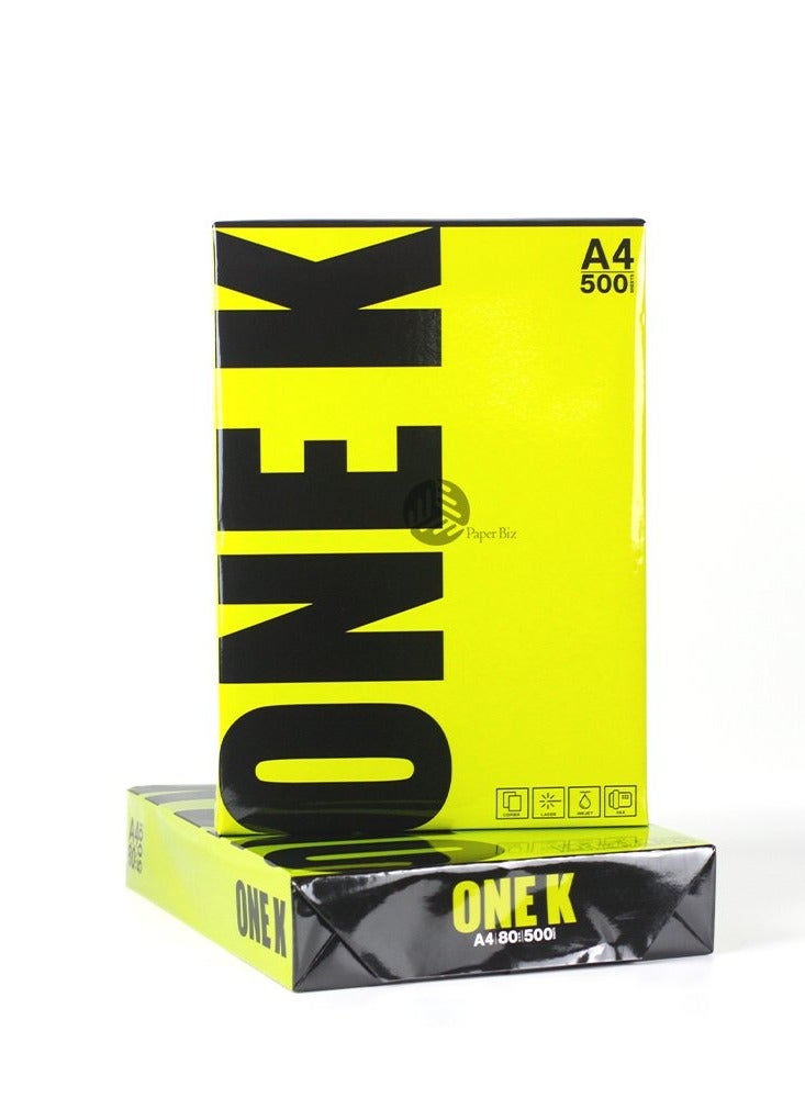 Paper ONE K Photocopy Paper A4 80 gsm, (Box of 5 reams) - Image 2