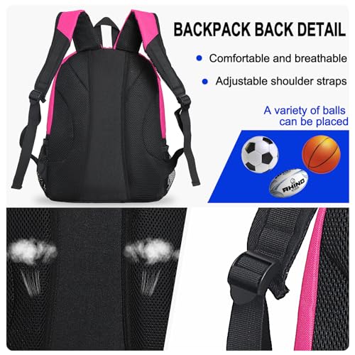 Goloni Youth Soccer Bag,Basketball Bag with Ball Compartment & Shoe Compartment,Backpack for Football Volleyball Basketball - Image 5