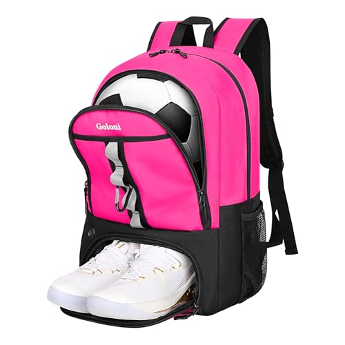 Goloni Youth Soccer Bag,Basketball Bag with Ball Compartment & Shoe Compartment,Backpack for Football Volleyball Basketball - Image 1