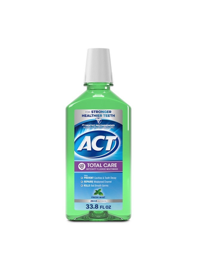 ACT Total Care Zero Alcohol Anticavity Fluoride Mouthwash 33.8 fl. oz. Fresh Mint - Image 1