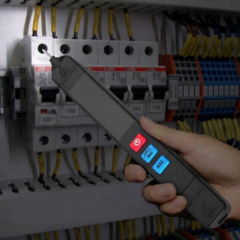 مقياس متعدد الذكاء: بنقشة قلم، عالية الدقة، شاشة LCD EBTN - وظيفة مصباح يدوي، مقياس متعدد محمول محمول لاختبار الكهرباء، الاستخدام في بيئات مظلمة والصيانة اليومية - Image 3