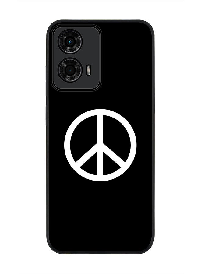 Stylizedd For Motorola Moto G04 / G04s Case,Slim fit Camera Protection, Shockproof Thin Phone cover - Peace Sign - Image 1