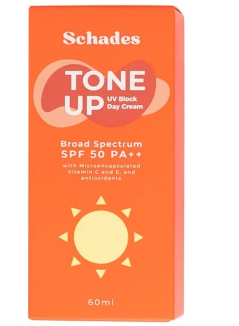 ظلال كريم النهار تون أب بلوك للوقاية من الأشعة فوق البنفسجية واسع الطيف بعامل حماية من الشمس 50 PA++ (60 مل) - Image 1