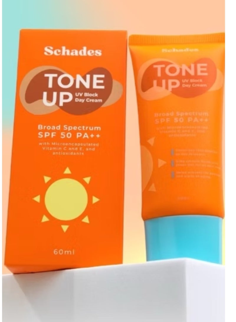 ظلال كريم النهار تون أب بلوك للوقاية من الأشعة فوق البنفسجية واسع الطيف بعامل حماية من الشمس 50 PA++ (60 مل) - Image 2