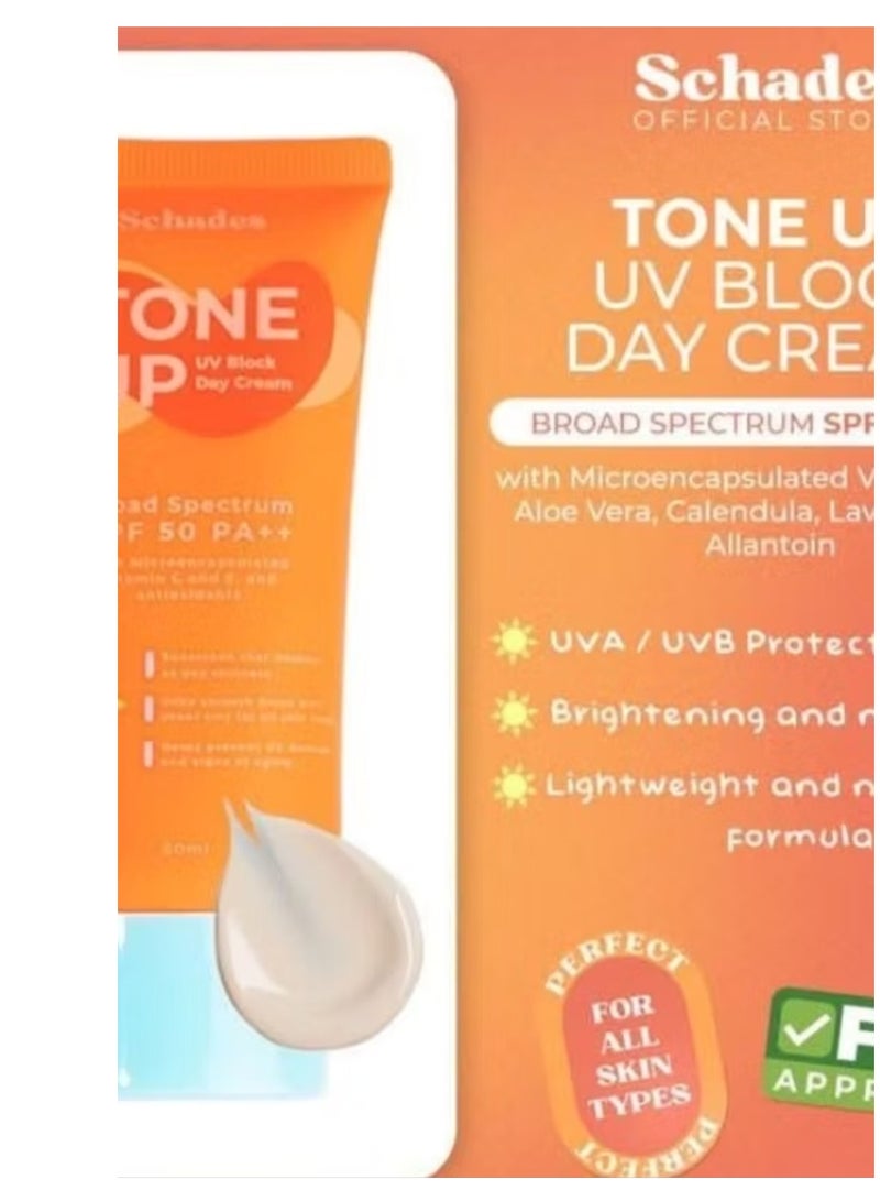 ظلال كريم النهار تون أب بلوك للوقاية من الأشعة فوق البنفسجية واسع الطيف بعامل حماية من الشمس 50 PA++ (60 مل) - Image 3