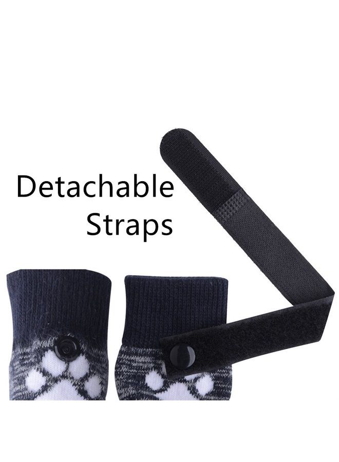 جوارب الكلاب المضادة للانزلاق مع أحزمة للتحكم في الجر وحماية الأقدام المقاومة للماء