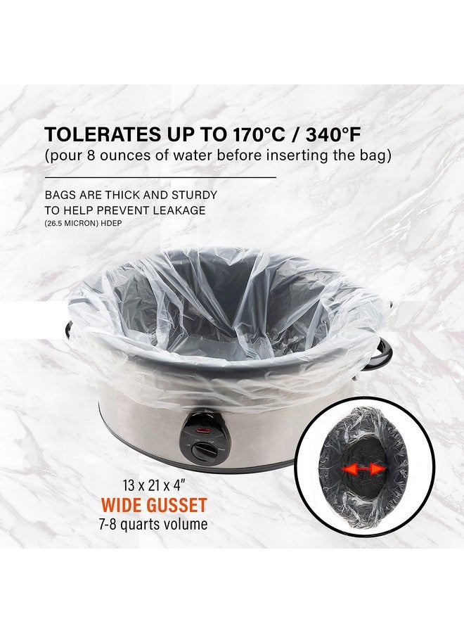 Party Bargains Party Bargains 30 Bags Slow Cooker Liners - Fits 7-8 Quarts, 21 x 4 x 13 Inches, 4" Wide Gusset, X-Large Crock Pot Liners, Multi Use Cooking Bags, Sous Vide - Image 2