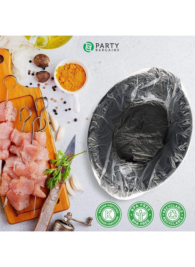 Party Bargains Party Bargains 30 Bags Slow Cooker Liners - Fits 7-8 Quarts, 21 x 4 x 13 Inches, 4" Wide Gusset, X-Large Crock Pot Liners, Multi Use Cooking Bags, Sous Vide - Image 3