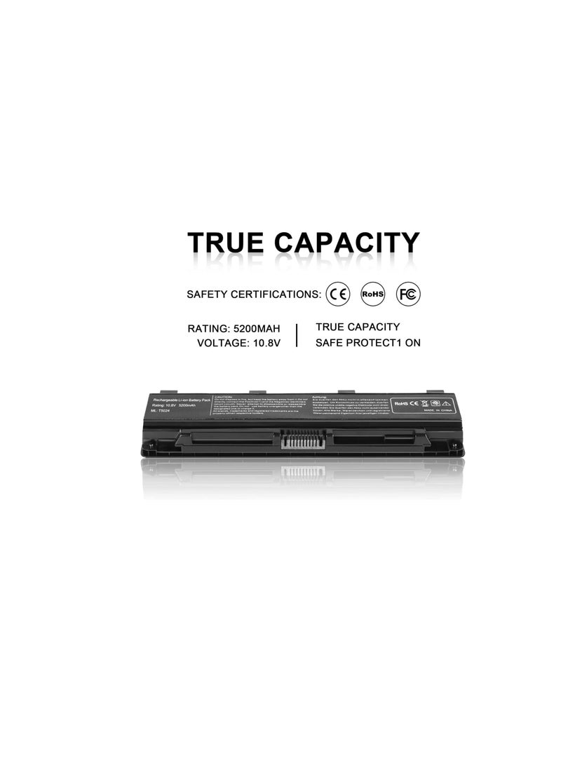 Terabyte بطارية لابتوب بديلة لتوشيبا PA5024U-1BRS PA5026U-1BRS PA5025U-1BRS PABAS260 PA5023U-1BRS PABAS262 PA5027U-1BRS ساتلايت C850 C855 L850 P850 PABAS259 - أداء عالي [6 خلايا/4400mAh/48wh] - Image 2