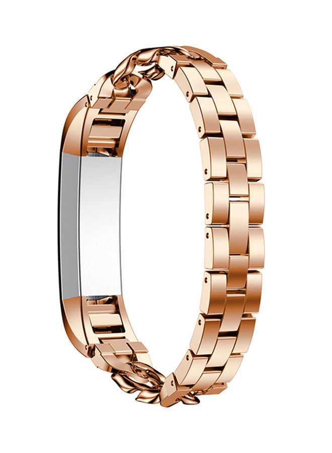 نيبمينينت سوار بديل مزود بمشبك إغلاق لساعة فيتبيت ألتا/ألتا HR ذهبي وردي - Image 2