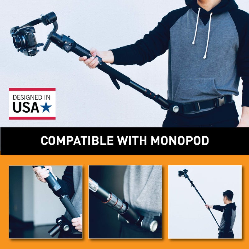 MoGoPod Kamerar MogoCrane Belt Kit, Weight Support for Single Handed Gimbal Stabilizer, DJI Ronin-S, Zhiyun Crane 2, Crane Plus, Moza Air 2, AirCross, Hold The Gimbal Easier and Longer - Image 4