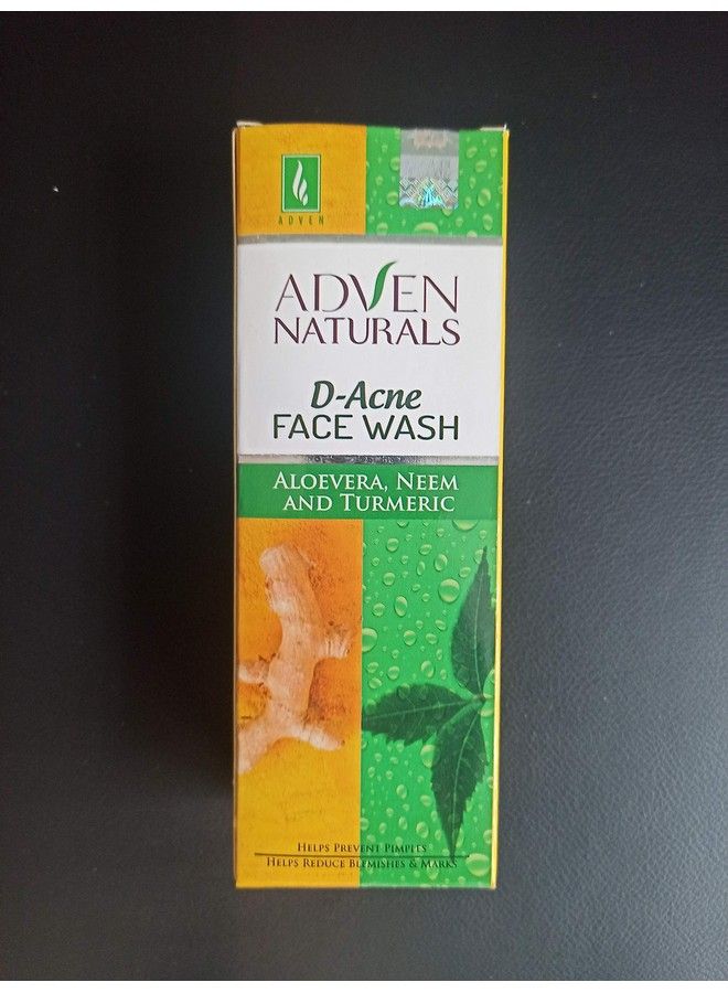 Adven Naturals Dacne With Aloevera Neem & Turmeric Face Wash (100 G) Pack Of 2 - Image 3