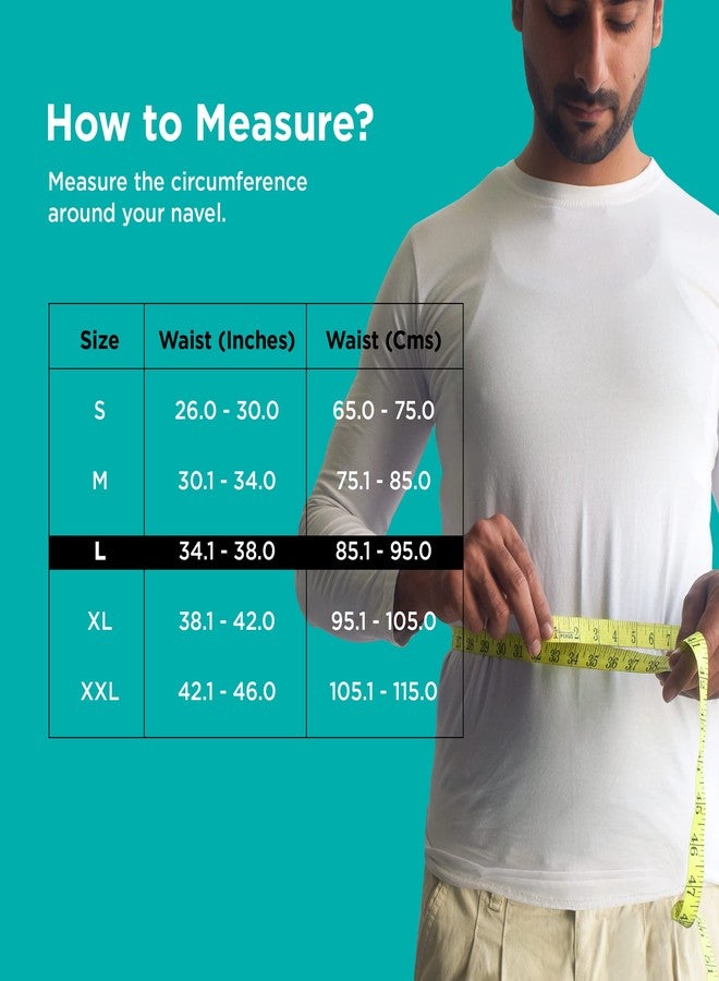 TruHabit Lumbar Sacral Belt (Large) for Back Pain Relief Women Men, Back & Lumbar Support Belt, Dual Adjustable BPain Relief Products for Women Men - Image 3