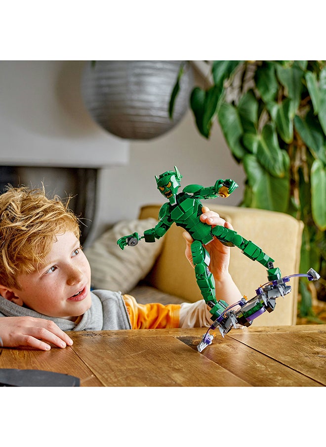LEGO - 76284 شخصية بناء غرين جوبلين من مارفل، لعبة بناء يمكن تحريكها للأطفال مع طائرة شراعية وقنابل قرع، هدية للأولاد والبنات الذين تتراوح أعمارهم بين 8 سنوات فما فوق (471 قطعة) - Image 1