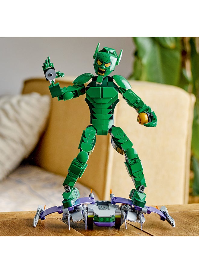 LEGO - 76284 شخصية بناء غرين جوبلين من مارفل، لعبة بناء يمكن تحريكها للأطفال مع طائرة شراعية وقنابل قرع، هدية للأولاد والبنات الذين تتراوح أعمارهم بين 8 سنوات فما فوق (471 قطعة) - Image 1