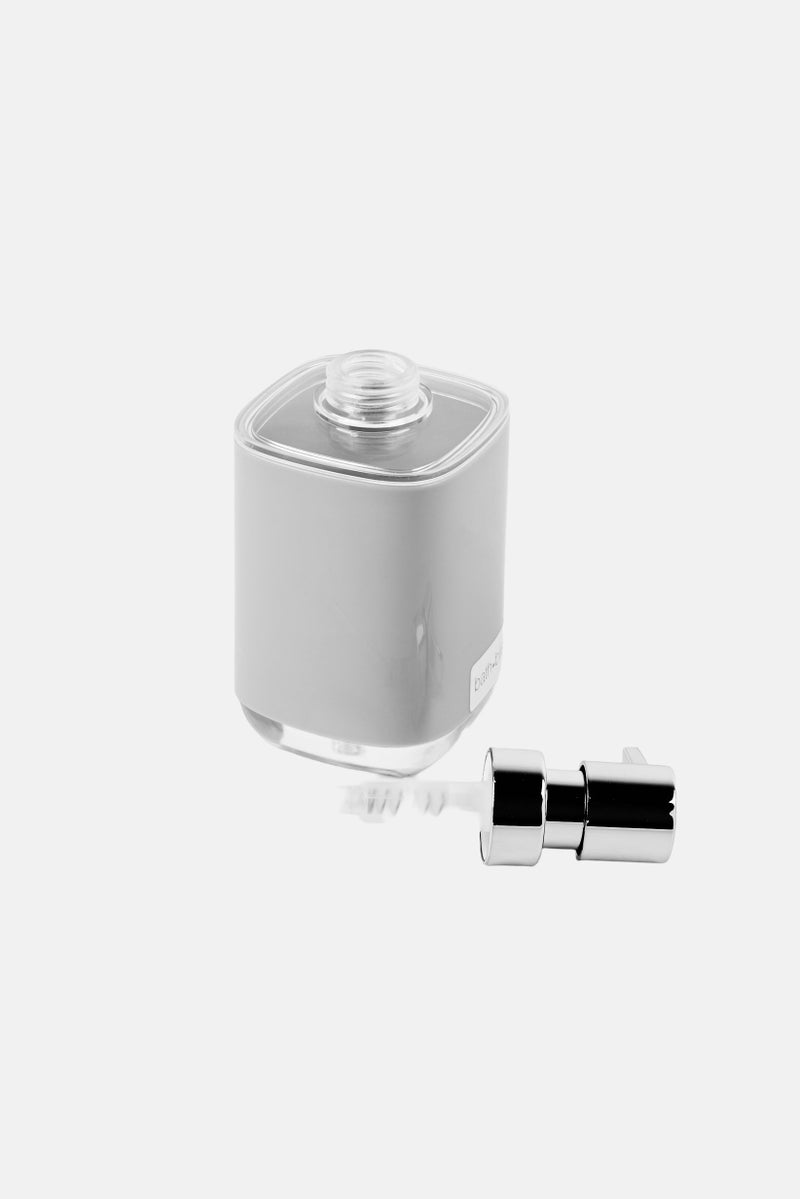 Bath Bliss Lucent Soap Dispenser With Chrome Pump, Grey - Image 3