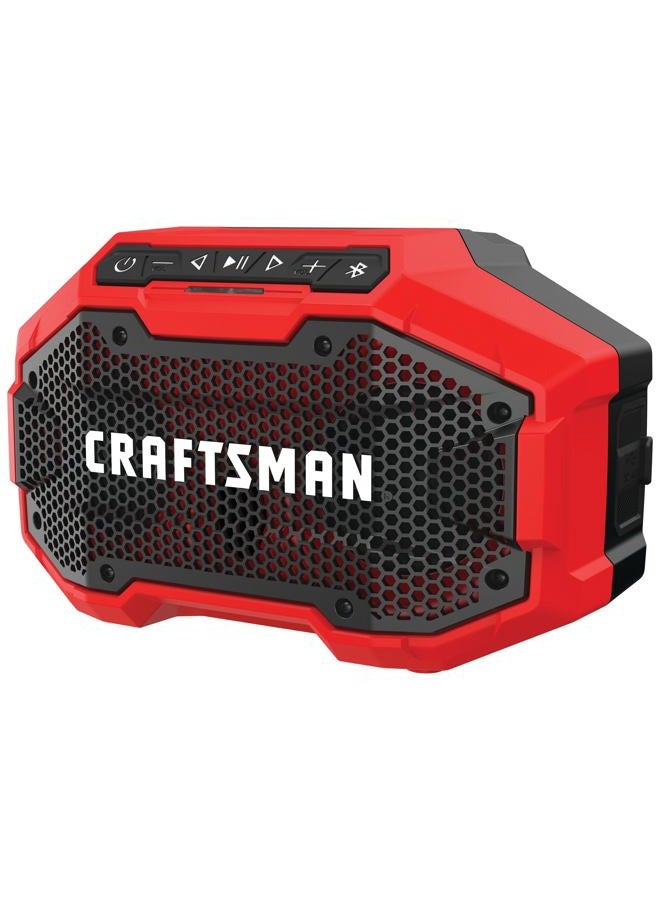 CRAFTSMAN V20 Wireless Portable Bluetooth Speaker, Tool Only (CMCR001B), Red - Image 1