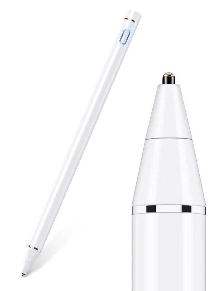 قلم ستايلس نشط متوافق مع شاشات اللمس iOS و Android بقلم مزدوج الوظيفة قلم ستايلس قابل لإعادة الشحن للرسم والكتابة على التابلت - Image 2