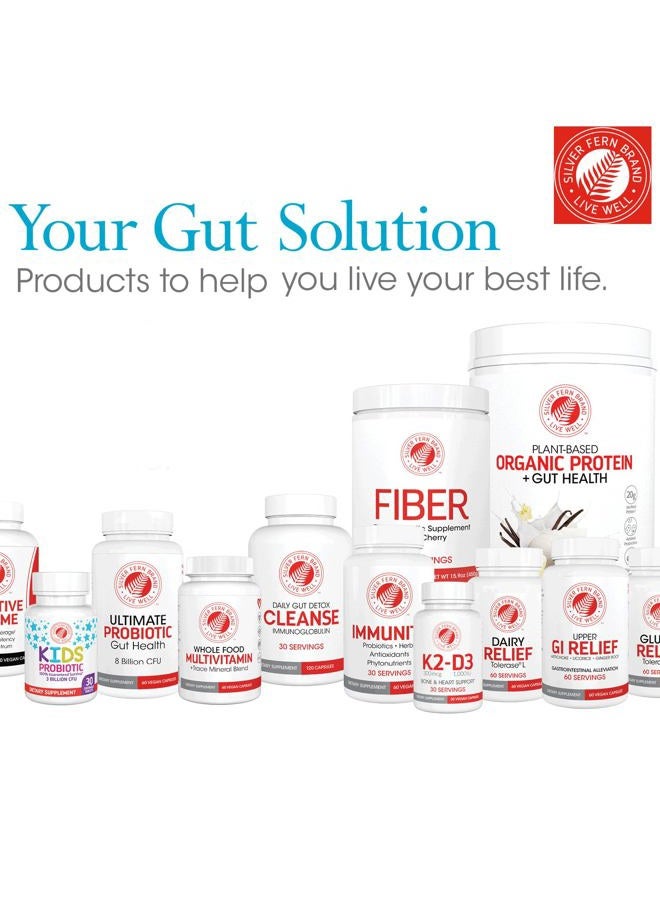 Silver Fern GI Relief - Natural Herbal Supplement - Reduce Gastrointestinal Discomfort, Acid Indigestion, Heartburn & More… (2 Bottle - 120 Capsules - 60 Day Supply) - Image 3