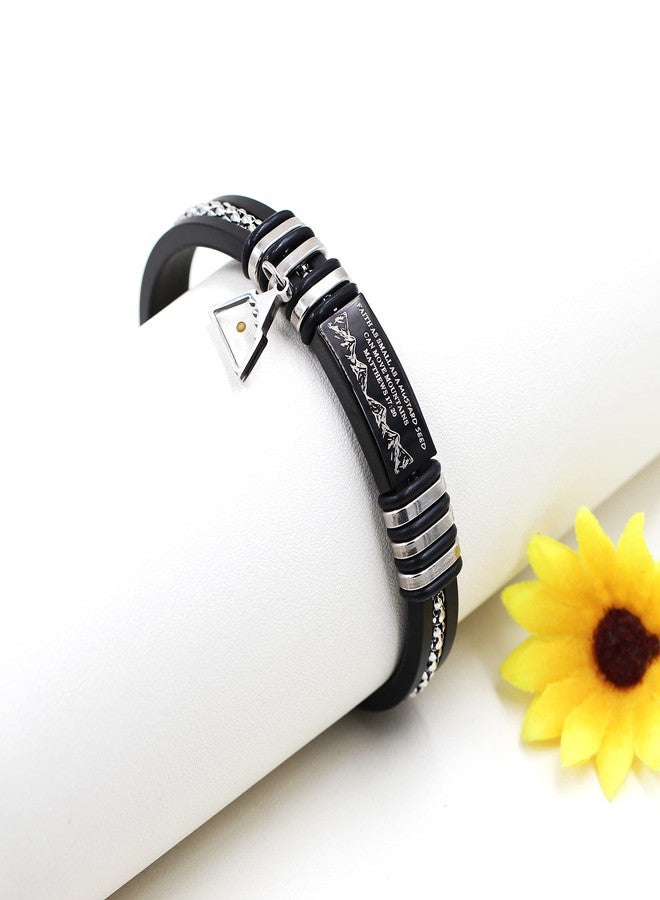 Uloveido Stainless Steel Mustard Seed and Mountain religious Bracelet Engraving Faith Small AS A Mustard Seed Can Move Mountains Matthew 17:20 - Image 4