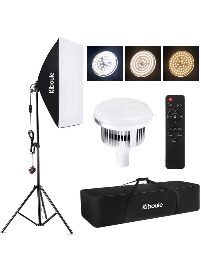 Kiboule Kiboule Studio Photography Light Kit Softbox Lighting Set 85W Z41691E25D3AFE277270DZ
