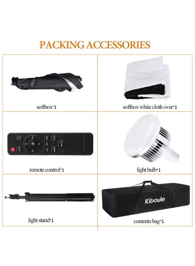 كيبول استوديو التصوير الفوتوغرافي ضوء كيت سوفتبوكس الإضاءة مجموعة - Image 2