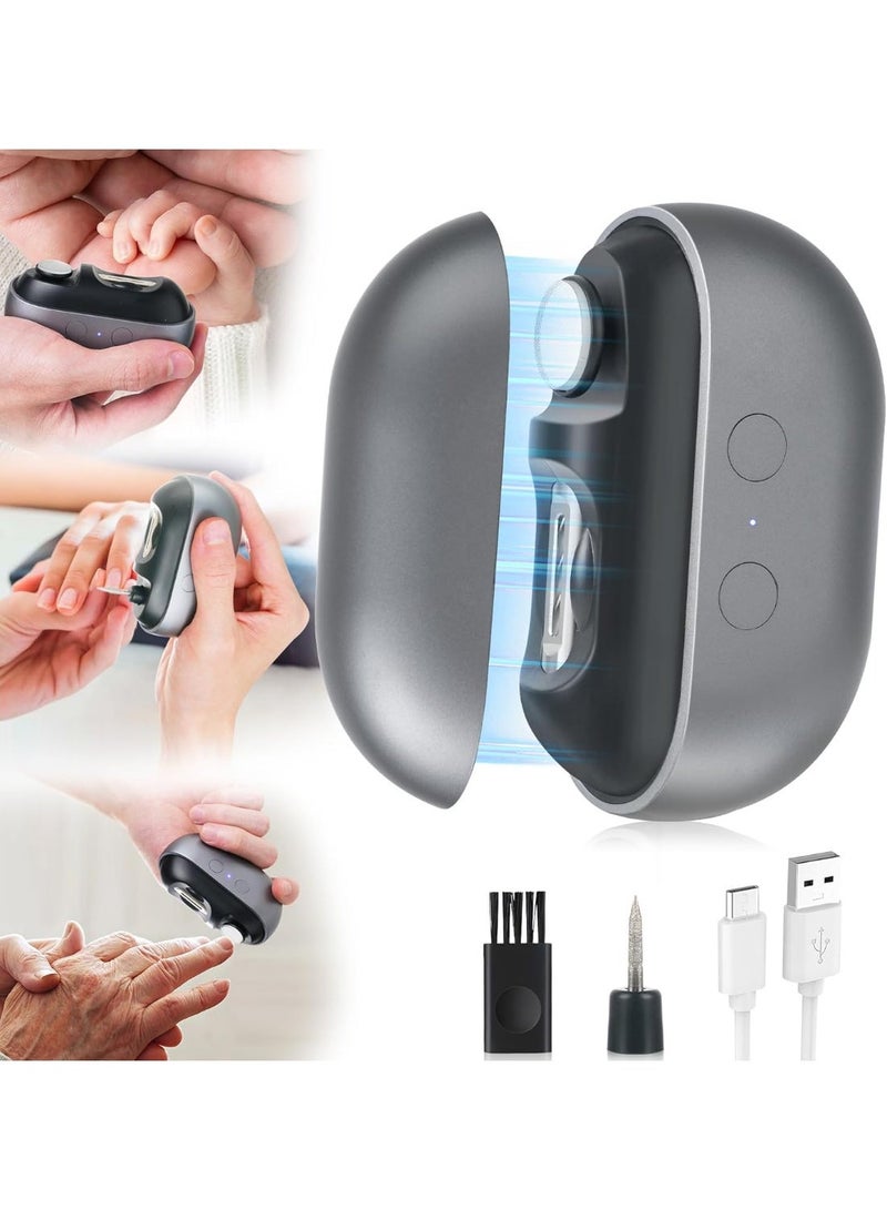 Electric Polishing & Nail Clipper 3-In-1 Multi-Functional   Safe Portable Precision Grooming - M7 - Image 1