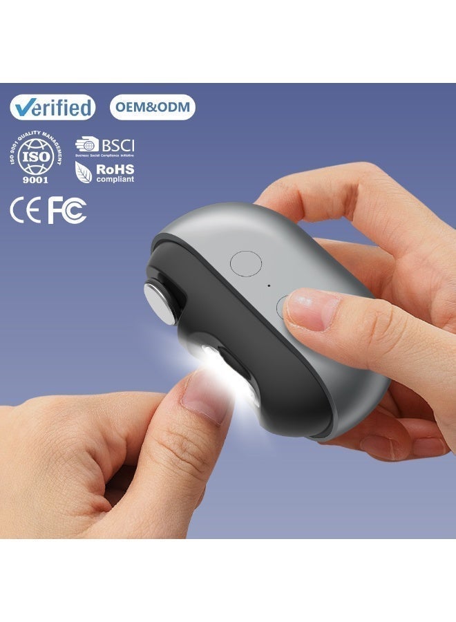 Electric Polishing & Nail Clipper 3-In-1 Multi-Functional   Safe Portable Precision Grooming - M7 - Image 3