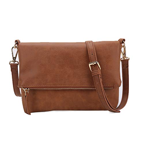 Gladdon Small Crossbody bags for Women Cross body Purse Shoulder Bag Brown - Image 1