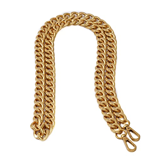 Xiazw Medium Size Fabulous Metal Shoulder Crossbody Purse Strap Replacement Bag Chain Accessories (48‘’, Antique Gold) - Image 1