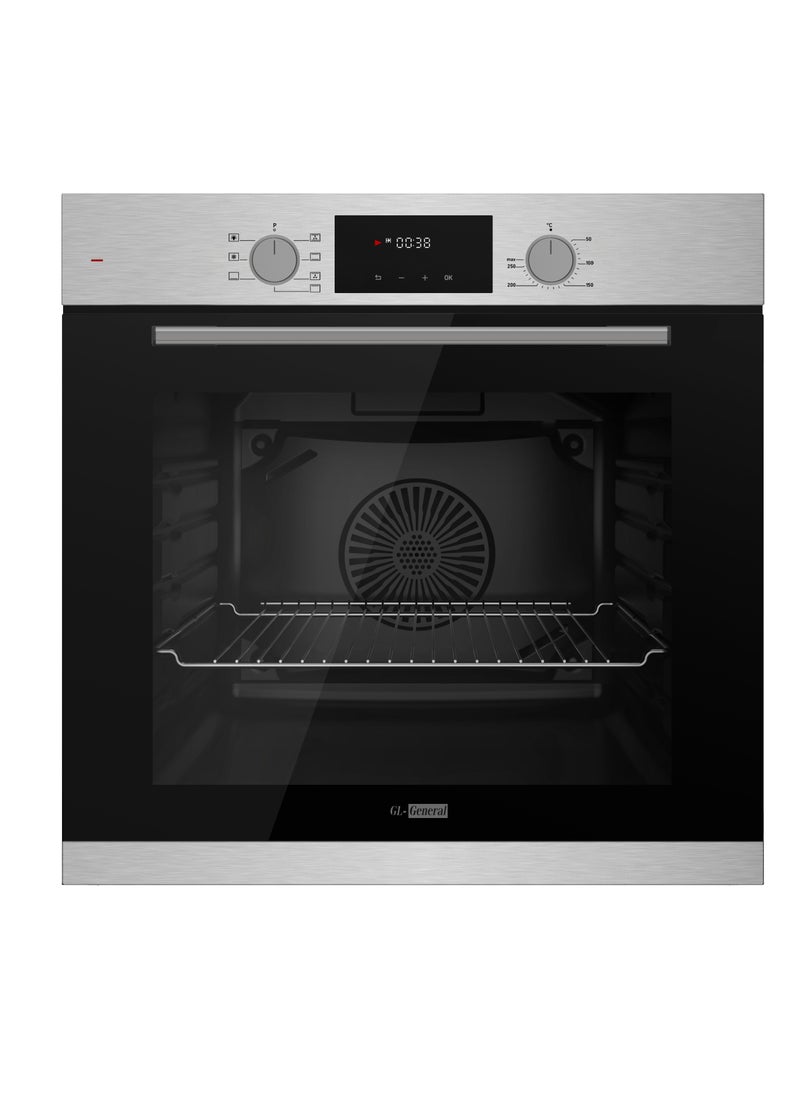GL General General GL Built-In Electric Oven, 7 Programs, 72 Lt, 60x60 cm, Power Timer, Cooling Fan, Digital Screen, Up& Down heating  - Image 1