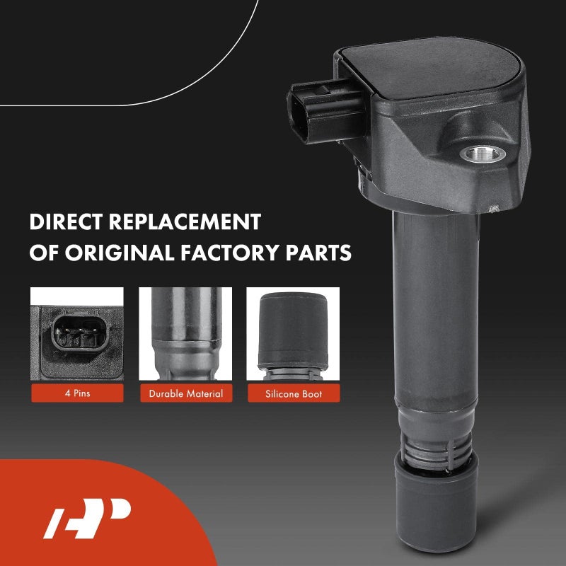 A-Premium Set of 4 Ignition Coil Pack and Iridium Spark Plugs Compatible with Honda Civic 2006-2011 L4 1.8L - Image 3
