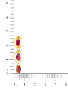 Malabar Gold and Diamonds 22 Carat 916 Purity Precia Gemstone Earrings PRGGEN317ER1Y  - Image 4