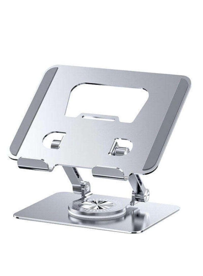 360 Degree Rotating Adjustable Tablet Stand Holder for Drawing Compatible with iPad Pro-Air-Mini and More Aluminum Grey - Image 2