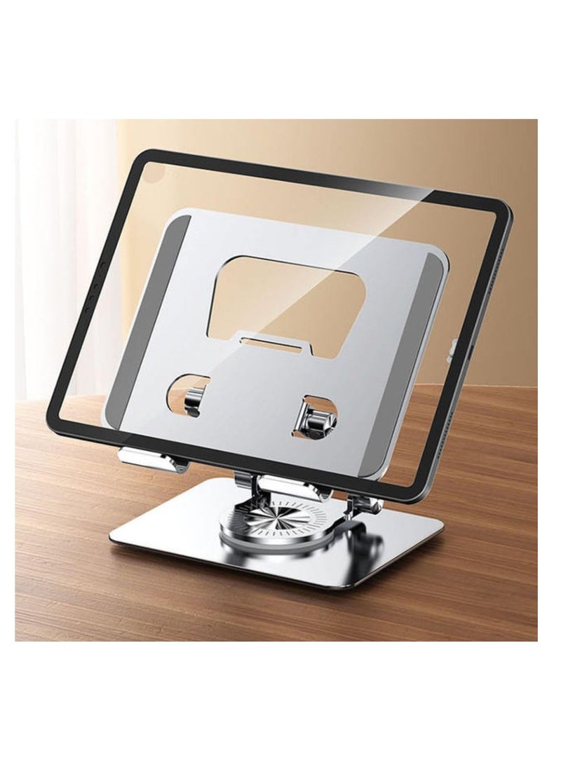 360 Degree Rotating Adjustable Tablet Stand Holder for Drawing Compatible with iPad Pro-Air-Mini and More Aluminum Grey - Image 4