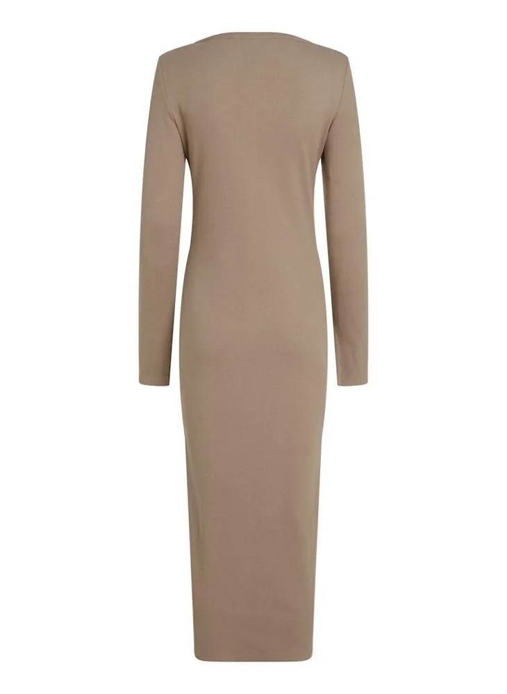 Calvin Klein Jeans Ribbed Button-Up Dress