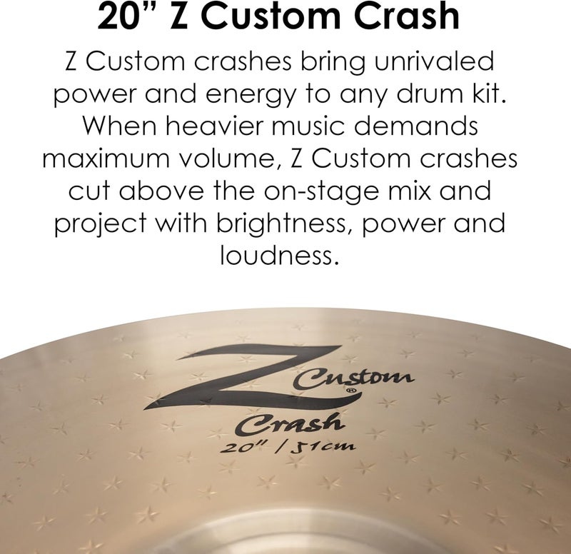 Zildjian Z Custom Crash Cymbal - 20 Inch - Image 3