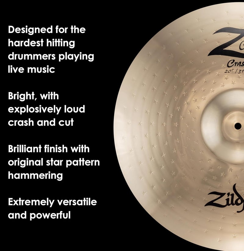 Zildjian Z Custom Crash Cymbal - 20 Inch - Image 4