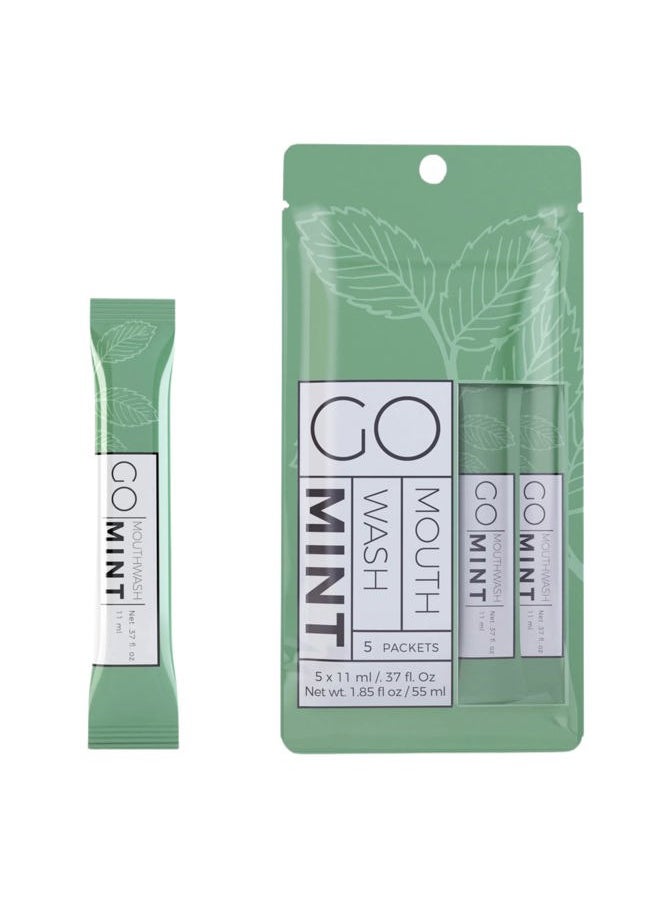 Exershield - to GO mouthwash no Alcohol Formula (Mint, 5 Individual Packets) - Image 1