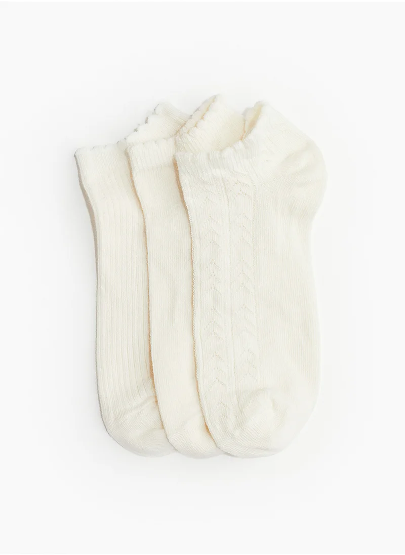 اتش اند ام 3-Pack Shaftless Socks