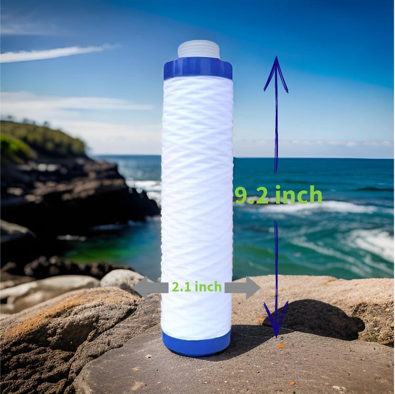 Pre Filter for Water Purifier 9 inch PP Yarn Wound Filter Threaded Candle Cartridge Compatible with AquaGuard Pre Filter LivPure Pre Filter LG and All Other Brands 1  - Image 4